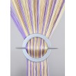 Firana MAKARON ecru-beż-jasny fiolet cieniowany gładki 300x250cm